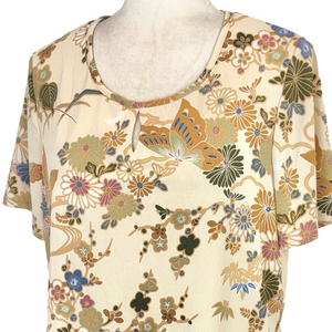 Vice Versa vintage cream floral top